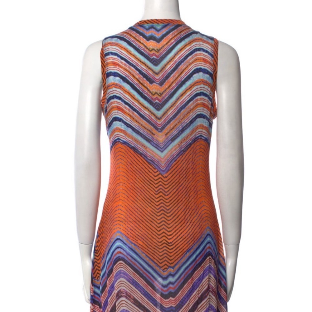 Ulla Johnson Chevron Maxi Dress - Orange and Blue - Picture 2 of 3